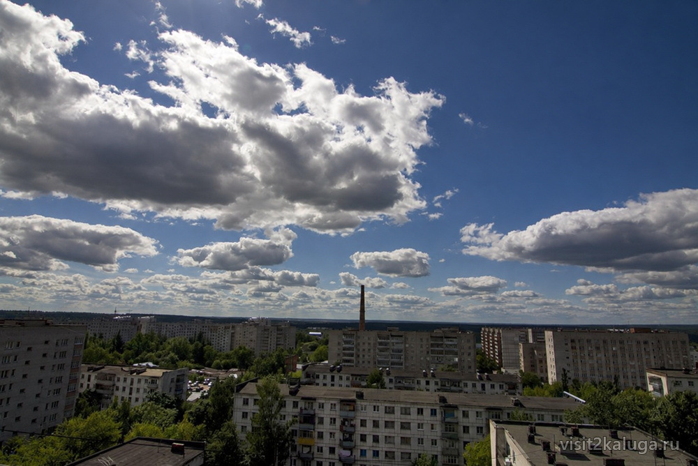 Пернатое облако над городом