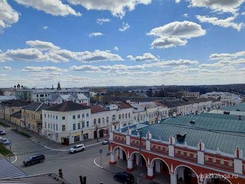 Кварталы центра Калуги с колокольни
